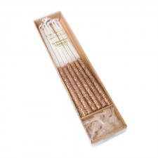 Candle - Glitter Tall - Rose Gold - Pk 12 