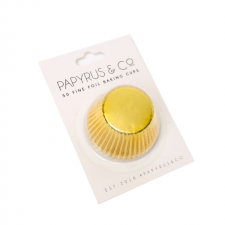 Cupcake Case - Foil - Gold - 50 Pack - 408 