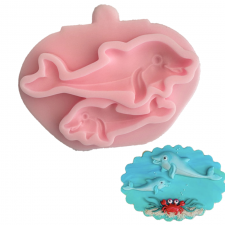 Silicone Mould - BNC - Dolphins