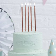 Candle - Tall - Rose Gold - Pk 12 