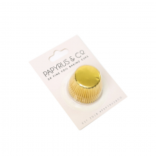 Cupcake Case - Foil - Gold - 50 Pack - Mini