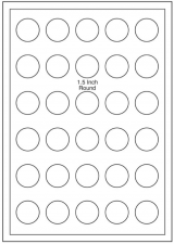Edible Icing Paper/sheet - 1.5" Round (Pack 24)