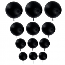 Topper - Balloon Bunch - Black (pack 12)