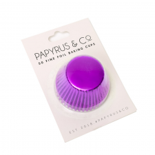 Cupcake Case - Foil - Purple - 50 Pack - 408 