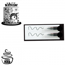 Edible Mini Pen Set - Black Set 2